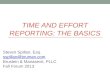 Time and Effort Reporting: The Basics