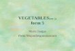 VEGETABLES (unit 12) form 5