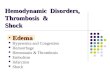 Hemodynamic  Disorders,  Thrombosis  &  Shock