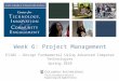 Week 6: Project Management