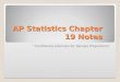 AP Statistics Chapter 19 Notes