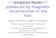Clusters of small eruptive flares  produced by magnetic reconnection in the Sun