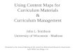 Using Content Maps for  Curriculum Materials & Curriculum Management