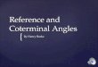 Reference and  Coterminal  Angles