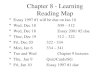 Chapter 8 - Learning Reading Map