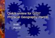 Quick review for G107  Physical Geography Part III