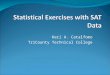 Statistical Exercises with SAT Data
