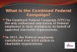 What is the Combined Federal Campaign?