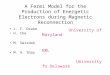 A Fermi Model for the Production of Energetic Electrons during Magnetic Reconnection
