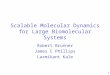 Scalable Molecular Dynamics for Large Biomolecular Systems