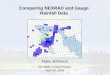 Comparing NEXRAD and Gauge  Rainfall Data