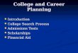 College and Career Planning