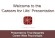 Presented by Tina Margaritis Career Wise Psychologist