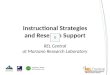 Instructional Strategies and Research Support