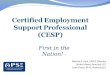 â€“  Certified Employment Support Professional (CESP)