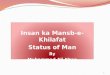 Insan ka  Mansb -e- Khilafat Status of Man By Muhammad Ali Khan