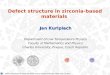 Defect structure in zirconia-based materials