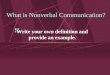 What is Nonverbal Communication?