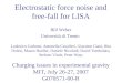Electrostatic force noise and free-fall for LISA Bill Weber Università di Trento