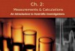 Ch. 2: Measurements & Calculations