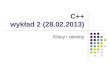 C++ wykład 2 (28.02.2013)