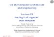 CS 152 Computer Architecture and Engineering  Lecture 23: Putting it all together: Intel Nehalem