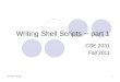 Writing Shell Scripts â”€ part 1
