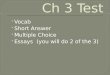 Ch 3  Test