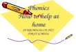 Phonics How to help at home ST NICHOLAS CE (VC)  FIRST SCHOOL