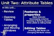 Unit Two: Attribute Tables