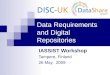 Data Requirements and Digital Repositories