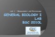 General Biology I Lab BSC 2010L