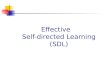 Effective  Self-directed  Learning (SDL)