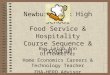 Newbury Park High School Food Service & Hospitality Course Sequence & Program