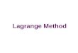 Lagrange Method
