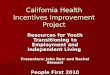 California Health Incentives Improvement Project
