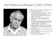 Karl Raimund Popper (1902-1994)