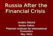 Russia After the Financial Crisis