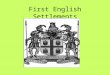 First English Settlements