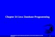 Chapter 34 Java Database Programming