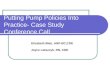 Putting Pump Policies Into Practice- Case Study Conference Call