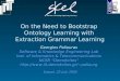 On the Need to Bootstrap  Ontology Learning with  Extraction Grammar Learning