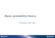 Basic probability theory