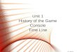 Unit 1 History of the Game Console Time Line