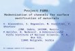 Project FAMA: Modernization of channels for surface  modification of materials