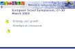 European Scout Symposium, 27-30 March 2003