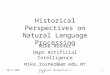 Historical Perspectives on Natural Language Processing