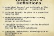 Vocab List 1 Definitions