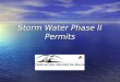 Storm Water Phase II Permits