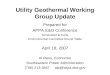 Utility Geothermal Working Group Update